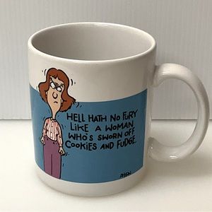 VINTAGE SHOEBOX GREETINGS Hallmark Mug “Hell Hath No Fury … 12 Ounce Grumpy HAH!